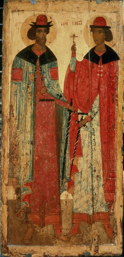 San Boris y San Gleb, Moscú, primera mitad del siglo XIV de Russian School
